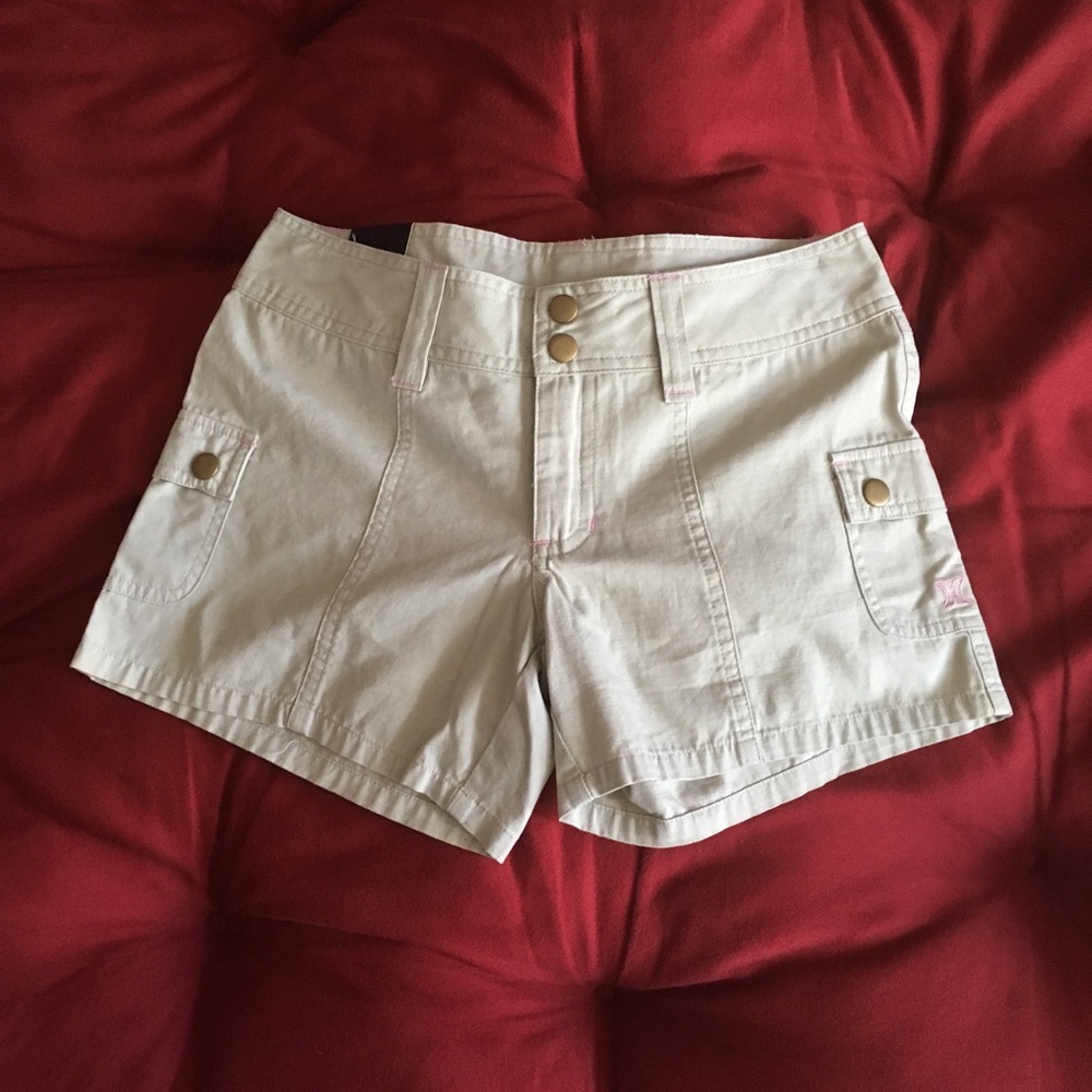 NWT Hurley khaki shorts size 0